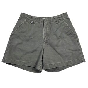 Vintage Lee Casuals Women Green Cotton High Waist Shorts Size 4 Pet Retro Casual